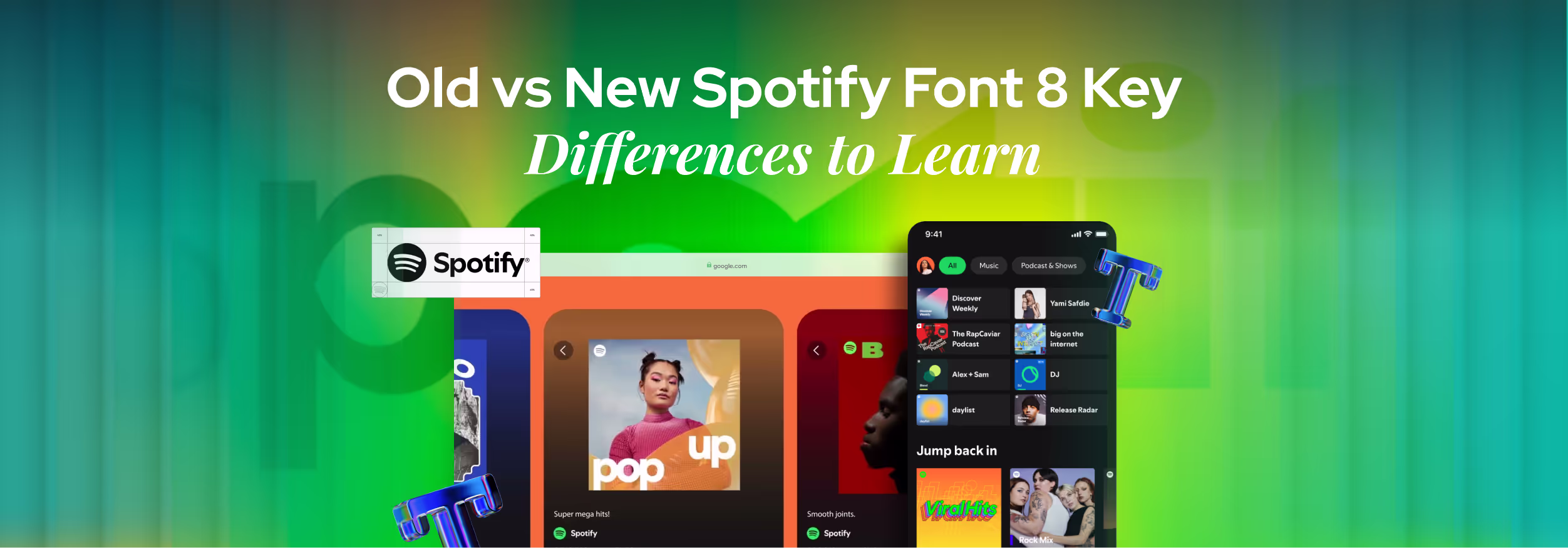 Old Vs New Spotify Font